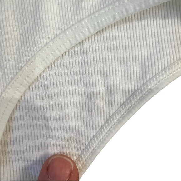 Talula Aritzia ribbed v-neck tank top thong bodysuit size XS excellent condition - Picture 11 of 11